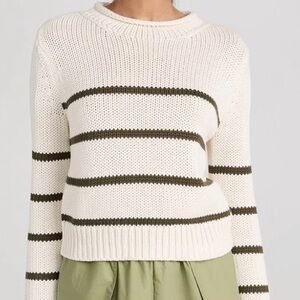 La Ligne striped mini marina 100% cotton sweater